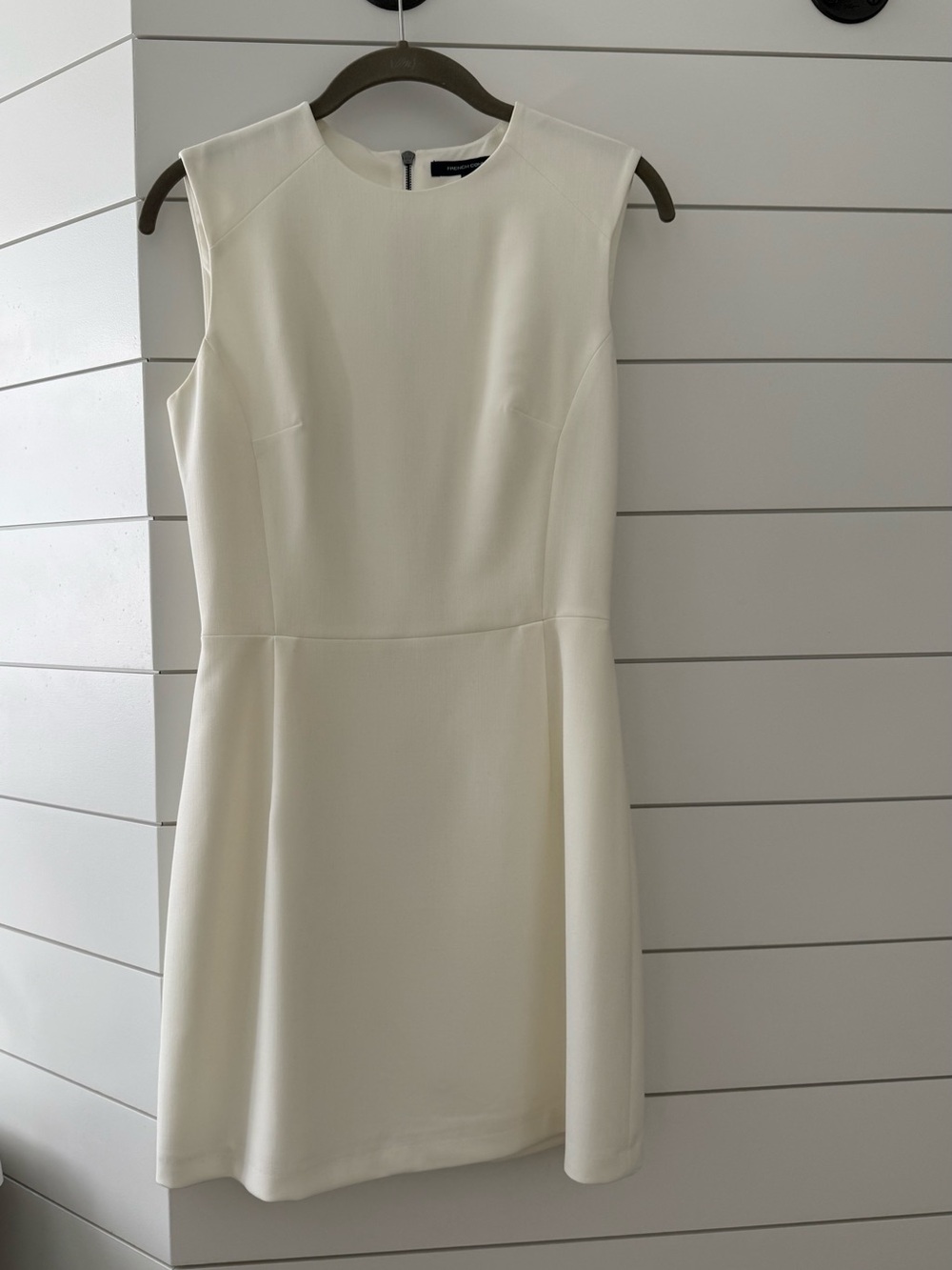 French Connection Ivory Sleeveless Mini Dress